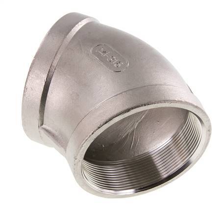 Rp 3'' Stainless steel 45 deg Elbow Fitting 16 Bar