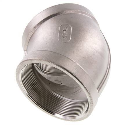 Rp 3'' Stainless steel 45 deg Elbow Fitting 16 Bar
