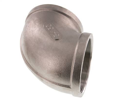 Rp 3'' Stainless steel 90 deg Elbow Fitting 16 Bar