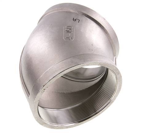 Rp 4'' Stainless steel 45 deg Elbow Fitting 16 Bar