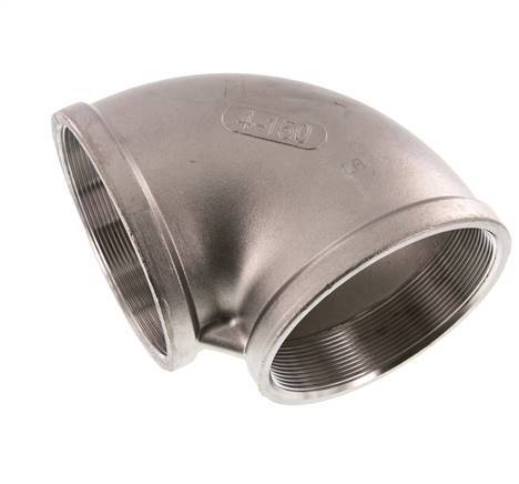 Rp 4'' Stainless steel 90 deg Elbow Fitting 16 Bar