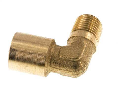 G 1/8'' x R 1/8'' F/M Brass 90 deg Elbow Fitting 16 Bar [5 Pieces]