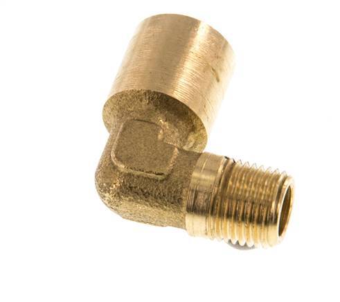 G 1/8'' x R 1/8'' F/M Brass 90 deg Elbow Fitting 16 Bar [5 Pieces]