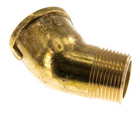 Rp 3/4'' x R 3/4'' F/M Brass 45 deg Elbow Fitting 16 Bar