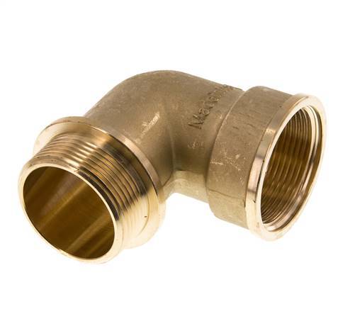 G 1 1/2'' F/M Brass 90 deg Elbow Fitting 16 Bar