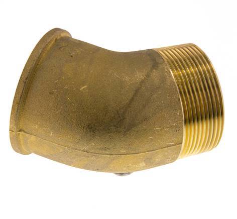 Rp 2'' x R 2'' F/M Brass 45 deg Elbow Fitting 16 Bar