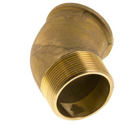 Rp 2'' x R 2'' F/M Brass 45 deg Elbow Fitting 16 Bar
