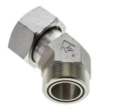 UN 2''-12 x UN 2''-12 F/M Zinc plated Steel 45 deg Elbow Fitting ORFS 250 Bar - Hydraulic