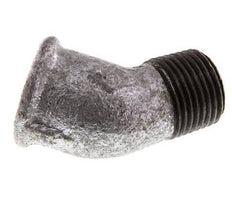 Rp 1/2'' x R 1/2'' F/M Zinc plated Cast iron 45 deg Elbow Fitting 25 Bar [2 Pieces]
