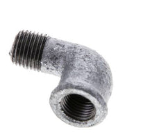 Rp 1/4'' x R 1/4'' F/M Zinc plated Cast iron 90 deg Elbow Fitting 25 Bar [5 Pieces]