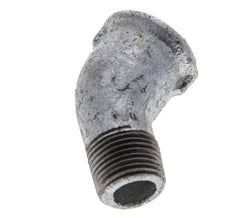 Rp 3/8'' x R 3/8'' F/M Zinc plated Cast iron 45 deg Elbow Fitting 25 Bar [2 Pieces]