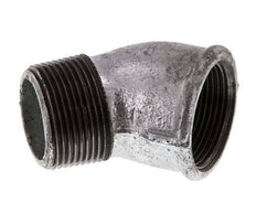 Rp 1 1/4'' x R 1 1/4'' F/M Zinc plated Cast iron 45 deg Elbow Fitting 25 Bar
