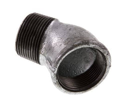 Rp 1 1/4'' x R 1 1/4'' F/M Zinc plated Cast iron 45 deg Elbow Fitting 25 Bar