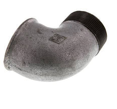 Rp 2'' x R 2'' F/M Zinc plated Cast iron 90 deg Elbow Fitting 25 Bar