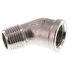 Rp 1/2'' x R 1/2'' F/M Stainless steel 45 deg Elbow Fitting 16 Bar