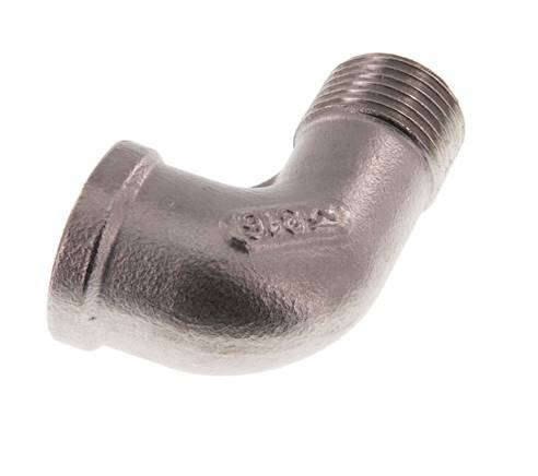 Rp 1/2'' x R 1/2'' F/M Stainless steel 90 deg Elbow Fitting 16 Bar