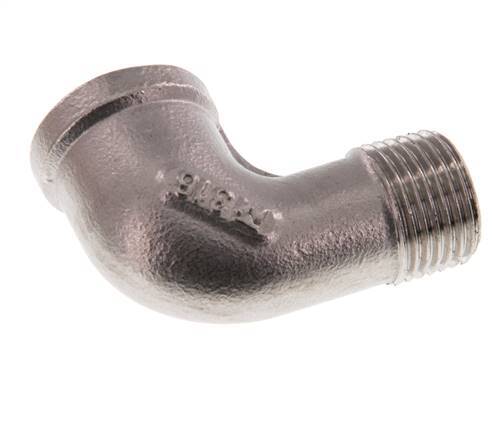 Rp 1/2'' x R 1/2'' F/M Stainless steel 90 deg Elbow Fitting 16 Bar
