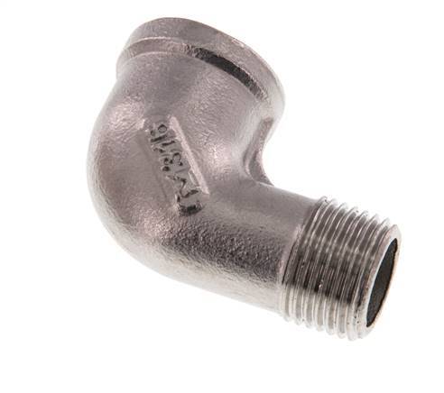 Rp 1/2'' x R 1/2'' F/M Stainless steel 90 deg Elbow Fitting 16 Bar