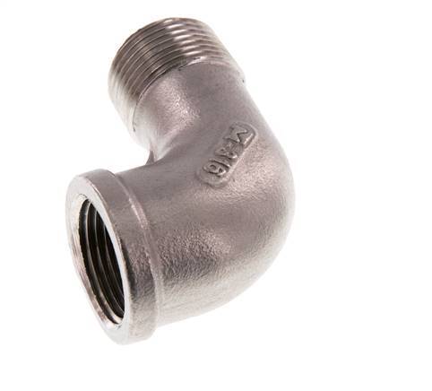 3/4'' NPT x 3/4'' NPT F/M Stainless steel 90 deg Elbow Fitting 16 Bar