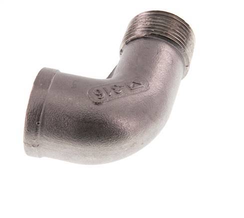 Rp 3/4'' x R 3/4'' F/M Stainless steel 90 deg Elbow Fitting 10 Bar