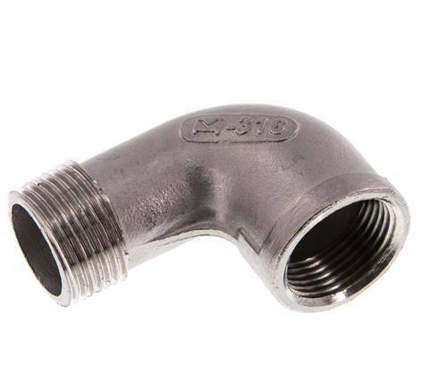 Rp 3/4'' x R 3/4'' F/M Stainless steel 90 deg Elbow Fitting 10 Bar