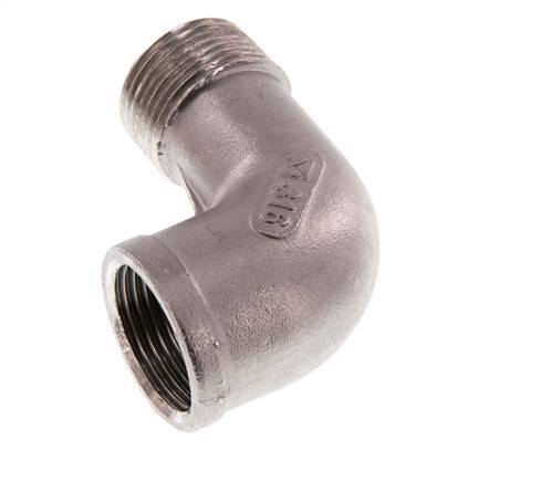 Rp 3/4'' x R 3/4'' F/M Stainless steel 90 deg Elbow Fitting 10 Bar