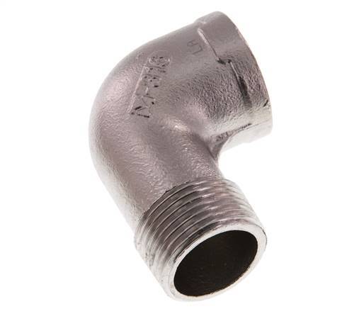 Rp 1'' x R 1'' F/M Stainless steel 90 deg Elbow Fitting 10 Bar