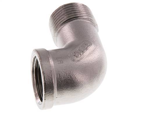 Rp 1'' x R 1'' F/M Stainless steel 90 deg Elbow Fitting 16 Bar