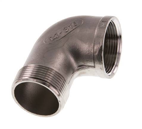 Rp 1 1/2'' x R 1 1/2'' F/M Stainless steel 90 deg Elbow Fitting 10 Bar