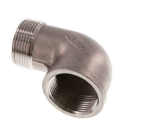 Rp 1 1/4'' x R 1 1/4'' F/M Stainless steel 90 deg Elbow Fitting 16 Bar