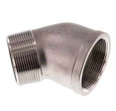 Rp 2'' x R 2'' F/M Stainless steel 45 deg Elbow Fitting 16 Bar