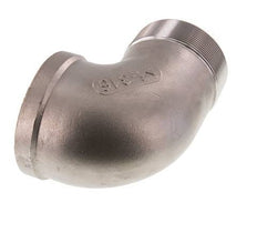 Rp 3'' x R 3'' F/M Stainless steel 90 deg Elbow Fitting 16 Bar