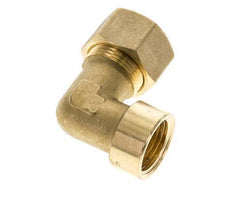 G 1/2'' x 16mm Brass 90 deg Elbow Compression Fitting 76 Bar DIN EN 1254-2