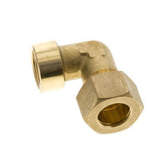 G 1/2'' x 16mm Brass 90 deg Elbow Compression Fitting 76 Bar DIN EN 1254-2