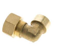 G 1/2'' x 18mm Brass 90 deg Elbow Compression Fitting 67 Bar DIN EN 1254-2