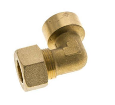 G 3/4'' x 18mm Brass 90 deg Elbow Compression Fitting 67 Bar DIN EN 1254-2