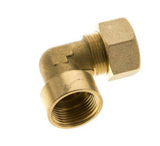 G 3/4'' x 18mm Brass 90 deg Elbow Compression Fitting 67 Bar DIN EN 1254-2