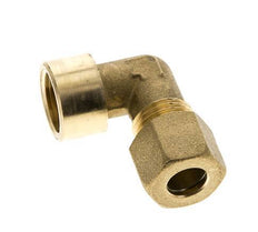 G 3/8'' x 10mm Brass 90 deg Elbow Compression Fitting 95 Bar DIN EN 1254-2