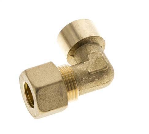 G 3/8'' x 12mm Brass 90 deg Elbow Compression Fitting 75 Bar DIN EN 1254-2