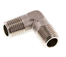 R 1/4'' Male Nickel plated Brass 90 deg Elbow Fitting 16 Bar [2 Pieces]