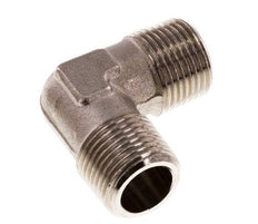 R 3/8'' Male Nickel plated Brass 90 deg Elbow Fitting 16 Bar [2 Pieces]