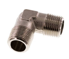 R 3/8'' Male Nickel plated Brass 90 deg Elbow Fitting 16 Bar [2 Pieces]