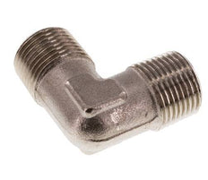 R 3/8'' Male Nickel plated Brass 90 deg Elbow Fitting 16 Bar [2 Pieces]