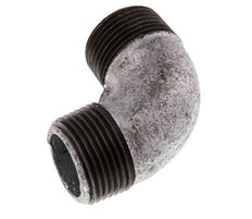 R 1'' Male Zinc plated Cast iron 90 deg Elbow Fitting 25 Bar