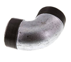 R 2'' Male Zinc plated Cast iron 90 deg Elbow Fitting 25 Bar
