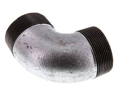 R 2'' Male Zinc plated Cast iron 90 deg Elbow Fitting 25 Bar