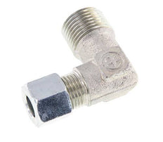 R 1/2'' Male x 10L Zinc plated Steel 90 deg Elbow Fitting 315 Bar DIN 2353