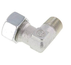 R 1/2'' Male x 18L Zinc plated Steel 90 deg Elbow Fitting 315 Bar DIN 2353