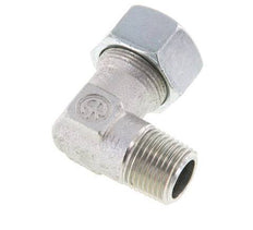 R 1/2'' Male x 18L Zinc plated Steel 90 deg Elbow Fitting 315 Bar DIN 2353
