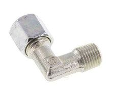 R 1/4'' Male x 6S Zinc plated Steel 90 deg Elbow Fitting 630 Bar DIN 2353